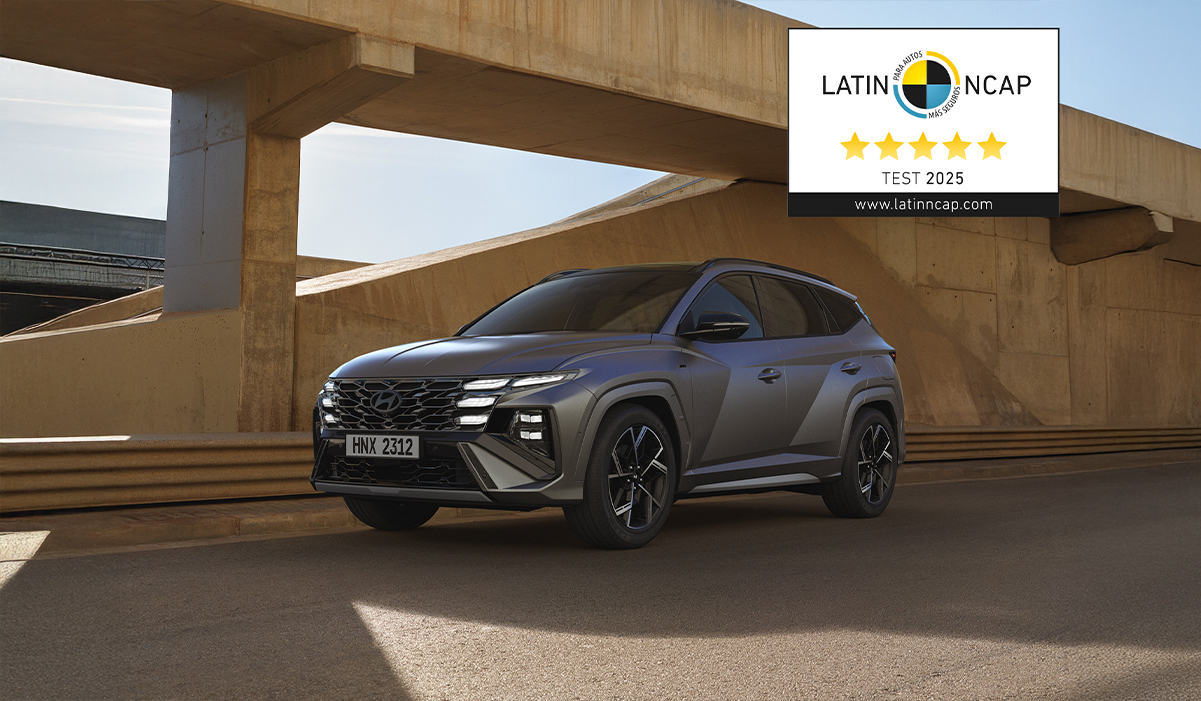 Hyundai Tucson 2025 logra cinco estrellas en  Clasificación de seguridad de Latin NCAP