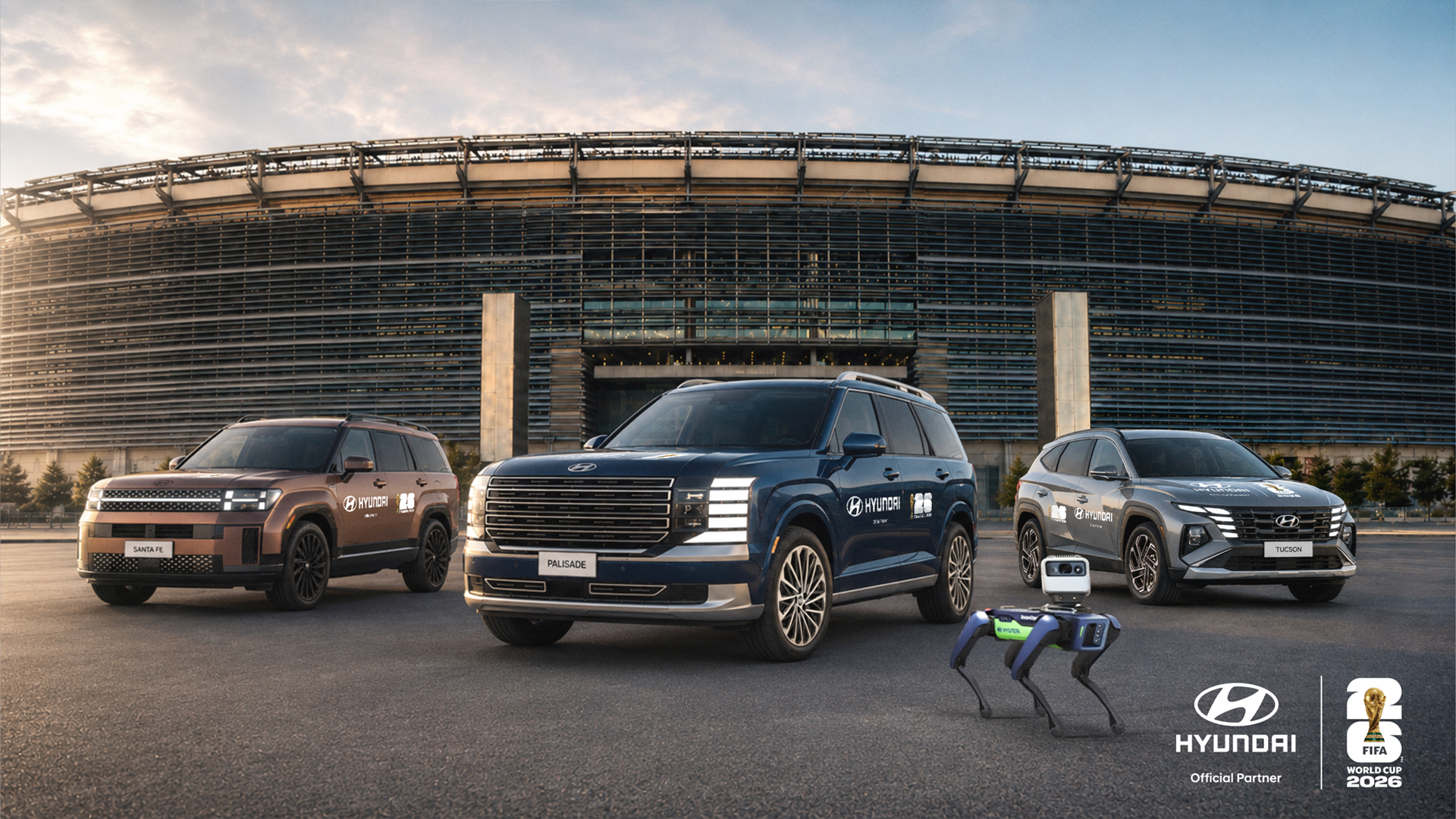 Hyundai Motor anuncia el mayor despliegue de movilidad y rob&oacute;tica de su historia para la Copa Mundial de la FIFA&trade;.